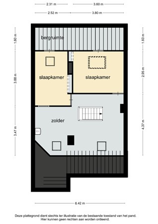 Floorplan - Steegstraat 21, 6133 AK Sittard